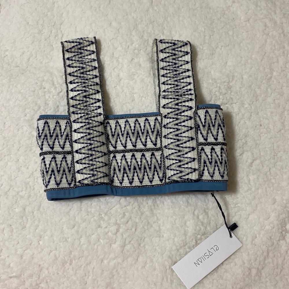 elysiian blue catalina bikini top, TOP ONLY